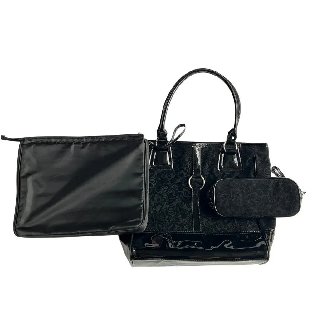 3-Piece Women's Laptop Purse with Accessory Bag